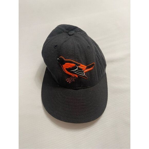 Vintage Baltimore Orioles Hat Cap Fitted 6 7/8 Black Diamond Adult - Picture 5 of 5